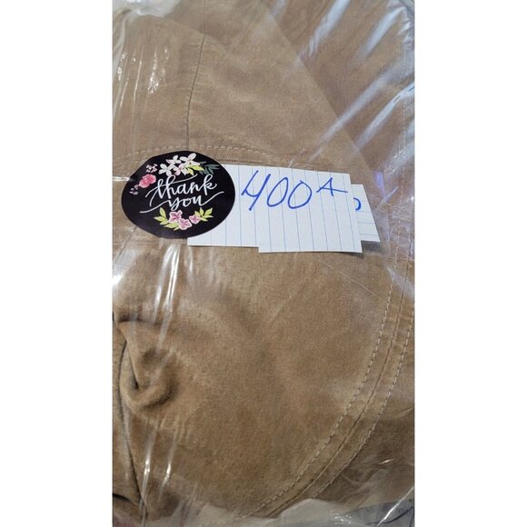 Vintage Guess Women's Genuine Leather Jacket Faux Fur Lined Long Sleeve Size L - Picture 14 of 14